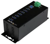 Huby USB - Startech com com 7-Port Industrial USB 3.0 Hub with External Power Adapter - hub - 7 ports USB hub - 7 - Czarny HB30A7AME - miniaturka - grafika 1
