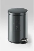 Kosze na śmieci - Durable Kosz 20L z pedałem metalowy antracytowy 3412-58 - miniaturka - grafika 1