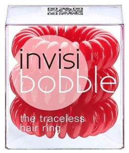 Invisi Bobble Raspberry Red Czerwone gumki do włosów - Pozostałe akcesoria fryzjerskie - miniaturka - grafika 3
