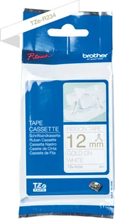 Brother Taśma Brother wstążka 12mm x 4m złoty nadruk ciemnoniebieskie tło Taśma Brother wstążka 12mm x 4m złoty nadruk ciemnoniebieskie tło TZERN34 - Taśmy do drukarek barwiące - miniaturka - grafika 2
