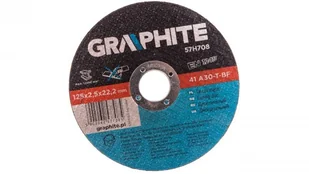 Graphite Tarcza tnąca do metalu 125x2,5x22mm 57H708 - Materiały ścierne - miniaturka - grafika 2
