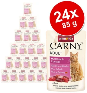Animonda Carny Megapakiet Carny 24 x 85 g Wołowina i perliczka - Mokra karma dla kotów - miniaturka - grafika 2