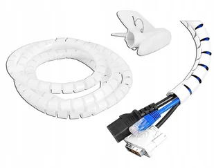 Organizator maskownica kabli ORG03 biały - Pozostałe akcesoria sieciowe - miniaturka - grafika 2