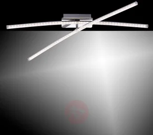 Leuchten Direkt Lampa sufitowa LED Simon, 2 ramiona chrom obrotowa - Lampy sufitowe - miniaturka - grafika 4