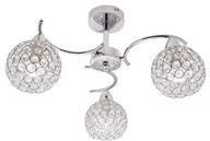 Lampy sufitowe - Krislamp Sofia KR 310-3PL lampa wisząca zwis 3x40W E14 chrom - miniaturka - grafika 1