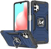 Etui i futerały do telefonów - Wozinsky Ring Armor pancerne hybrydowe etui pokrowiec + magnetyczny uchwyt Samsung Galaxy A73 niebieski - miniaturka - grafika 1