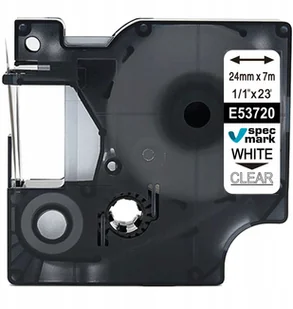 Dymo strefadrukarek.pl Taśma D1 53720 24mm x 7m przeźroczysta biały nadruk - zamiennik | OSZCZĘDZAJ DO 80% - ZADZWOŃ! 730811399 PROMOCJA! D1-53720 - Etykiety do drukarek - miniaturka - grafika 5