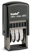 Datowniki - Trodat Printy 4810 datownik, ze słowną nazwa miesiąca, 3,8 mm, czarny 092399703815 - miniaturka - grafika 1