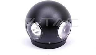 v-tac Kinkiet Ścienny V-TAC 4W LED Czarny Okrągły IP65 VT-834 3000K 440lm - Lampy ścienne - miniaturka - grafika 9