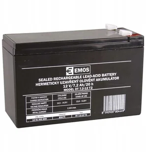 AGM Emos Akumulator 12V 7.2Ah F6.3 B9674 B9674 - Akumulatory ogólnego zastosowania - miniaturka - grafika 2