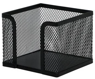 Q-CONNECT Pojemnik na karteczki Office Set metalowy czarny PBS Connect Polska - Szkolne artykuły papiernicze - miniaturka - grafika 6