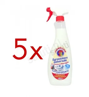 Chanteclair Chante Clair Sgrassatore Universale Marsiglia - włoski odtłuszczacz (5 x 625 ml) 5286-610AE_20170523151516 - Środki do kuchni i łazienki Chanteclair Chante Clair Sgrassatore Universale Marsiglia - włoski odtłuszczacz (5 x 625 ml) 5286-610AE_20170523151516 - Środki do kuchni i łazienki - miniaturka - grafika 1