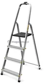 Drabiny - Drabina aluminiowa, 4 st. wytrzymałość: 125-150 kg (wytrzymałość 125 kg) - miniaturka - grafika 1