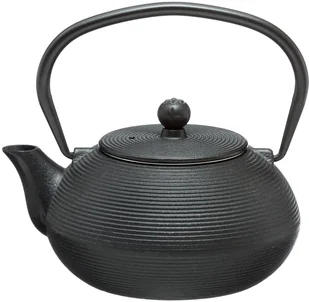 Secret de Gourmet SECRTET DE GOURMET Żeliwny imbryk do parzenia herbaty, czarny, 600 ml - Miseczki i talerzyki dla dzieci - miniaturka - grafika 2