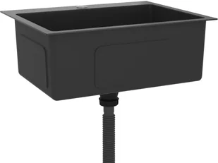 vidaXL Lumarko Ręcznie robiony zlew kuchenny z otworem na kran, czarny, stal 51515 - Zlewozmywaki - miniaturka - grafika 13