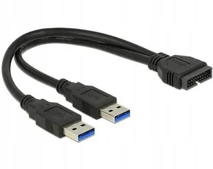 Delock Kabel USB USB3.0 Pinheader 2x USB 3.0 A 0.25m 83910 - Kable USB - miniaturka - grafika 5