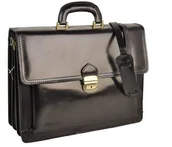 Teczki i aktówki - Barberini's Aktówki męskie skórzane - Barberini's - Czarny 44-1 - miniaturka - grafika 1