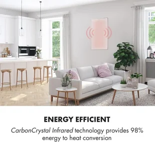 Klarstein Klarstein Wonderwall Air 60, infraczerwony grzejnik, 101 x 60 cm, 600 W, naścienny montaż, pilot sterowania, biały ACO10-WonderW-60 - Ogrzewanie przenośne - miniaturka - grafika 2