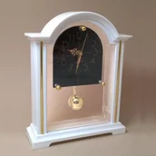 Zegary - Atrix Zegar kominkowy z wahadełkiem /biały #2 8472W - miniaturka - grafika 1