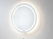 Lustra - Vente-Unique Lustro łazienkowe podświetlane okrągłe ledowy NErEA dł. 60 × wys. 60 cm - miniaturka - grafika 1