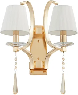 Lumina Deco LAMPA ŚCIENNA KINKIET KRYSZTAŁOWY ZŁOTY VENISIA W2 LDW 8810-2 (FGD) - Lampy ścienne - miniaturka - grafika 2