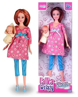 Artyk Lalka Natalia w ciąży różowa - Lalki dla dziewczynek - miniaturka - grafika 2