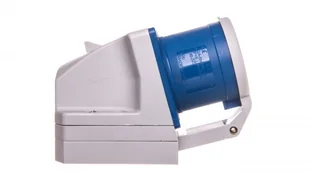 PCE Polska sp. z o.o. Wtyczka odbiornikowa z klapką 32A 3P 230V niebieska IP44 523-6d - Kostki, złączki, wtyczki - miniaturka - grafika 3