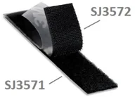 Inne mocowania - 3M Hook Loop SJ3571, czarny, pętle, 25 mm x 45,7 m - miniaturka - grafika 1