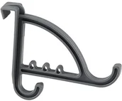 Wieszaki i stojaki - Fackelmann 61248 wielokrotnie-hak drzwi drzwi z PP, szary, 13 x 12 x 2,6 cm 61248 - miniaturka - grafika 1