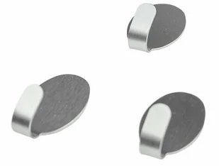 Fackelmann 61441 haczyki do przyklejenia Ellipse wykonana ze stali nierdzewnej, 3 sztuki, srebrny, 4,1 x 2,4 x 2 cm 61441 - Wieszaki i stojaki Fackelmann 61441 haczyki do przyklejenia Ellipse wykonana ze stali nierdzewnej, 3 sztuki, srebrny, 4,1 x 2,4 x 2 cm 61441 - Wieszaki i stojaki - miniaturka - grafika 3