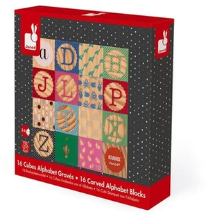Janod Klocki drewniane Kubix 16 sztuk Alfabet Janod_klocki_kubix_16_alfabet - Klocki - miniaturka - grafika 7