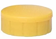 Magnesy - Maul Magnes Maulsolid, okrągły magnes, nietłukące się tworzywo sztuczne, siła przyczepności 150 g, 15 x 7 mm, żółty, 6161513, 10 sztuk 6161513 - miniaturka - grafika 1