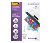 Folie do laminatora - Fellowes Laminator Folie do laminowania 80 , 216x303 mm , A4, 25 szt. , 5396205 - miniaturka - grafika 1