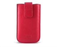 Etui i futerały do telefonów - KSIX Ksix bxkg04if Genuine skórzana torba na telefon komórkowy Gold Elektra na Apple iPhone 4/4S duże L fuksja BXKG04IF - miniaturka - grafika 1