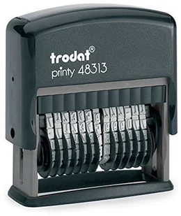 Trodat Printy 48313 cyfry, 13 pozycjami wysokość czcionki, 3.8 MM, do stempli czarna 092399865483 - Numeratory Trodat Printy 48313 cyfry, 13 pozycjami wysokość czcionki, 3.8 MM, do stempli czarna 092399865483 - Numeratory - miniaturka - grafika 1
