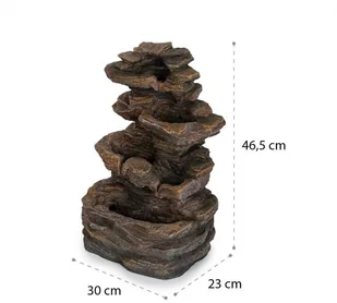 Blumfeldt Messina, fontanna kaskadowa, fontanna solarna, fontanna ogrodowa, 4 poziomy, bateria LEU13-Messina - Fontanny ogrodowe - miniaturka - grafika 8