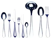 Inne sztućce - Mepra SPA 103422075 zestaw sztućców, wzór natura, 75-częściowy 103422075 - miniaturka - grafika 1