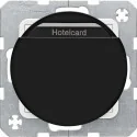 Wyłączniki światła i elektryczne - Berker ŁĄCZNIK HOTELOWY NA KARTĘ CZARNY R.1 R.3 16402045 - miniaturka - grafika 1