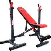 Ławki treningowe - K-SPORT Ławka + Stojaki Do Wyciskania | Składana, regulowana - miniaturka - grafika 1