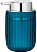 Mydelniczki i dozowniki mydła - Wenko Dozownik mydła "Agropoli" w kolorze srebrno-morskim - 250 ml - miniaturka - grafika 1