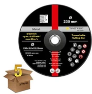 Tarcze do pił - TROTEC Tarcza tnąca metal 230  wygięta, w korzystnym 5-paku - miniaturka - grafika 1