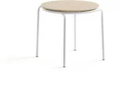 Ławy i stoliki kawowe - AJ Produkty Stolik kawowy ASHLEY, 570 x 470 mm, biały, brzoza - miniaturka - grafika 1