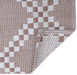 VidaXL Lumarko Dywan na zewnątrz, brązowy, 190x290 cm, PP! 310435 VidaXL - Koce piknikowe - miniaturka - grafika 6