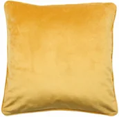 Kołdry i poduszki dla dzieci - Uniglob Poduszka VELVET musztardowa 45 cm x 45 cm - miniaturka - grafika 1