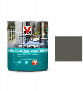 V33 Farba na różne powierzchnie Direct Protect piaskowy antracyt 0 75 l - Farby do metalu - miniaturka - grafika 3
