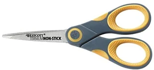 Westcott Nożyce do cięcia azotkiem tytanu NON Stick Soft Grip, szary/żółty, 13 cm E-33650 00 - Nożyce kuchenne Westcott Nożyce do cięcia azotkiem tytanu NON Stick Soft Grip, szary/żółty, 13 cm E-33650 00 - Nożyce kuchenne - miniaturka - grafika 1