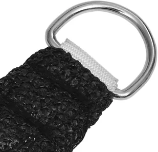 vidaXL Żagiel przeciwsłoneczny, 160 g/m, czarny, 2,5x2,5 m, HDPE 311713 - Parasole ogrodowe - miniaturka - grafika 4