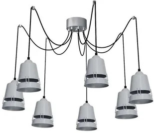 Milagro LAMPA wisząca APOLLO 775 industrialna OPRAWA metalowy ZWIS pająk spider biały 775 - Lampy sufitowe - miniaturka - grafika 3