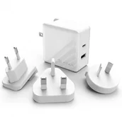 Ładowarki do telefonów - Adam Elements Ładowarka sieciowa, podróżna Adam Elements Omnia P5 45W + 18W, biała 4710343470113 - miniaturka - grafika 1