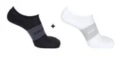 Skarpetki męskie - Salomon SKARPETY SONIC 2-PACK 398287 BLACK WHITE - miniaturka - grafika 1